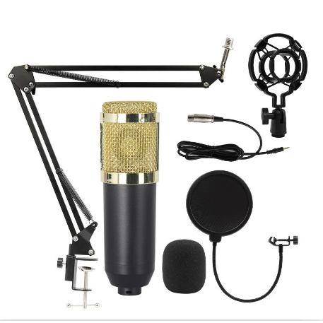 Microfone Condensador Profissional Canto Podcast Bm-800