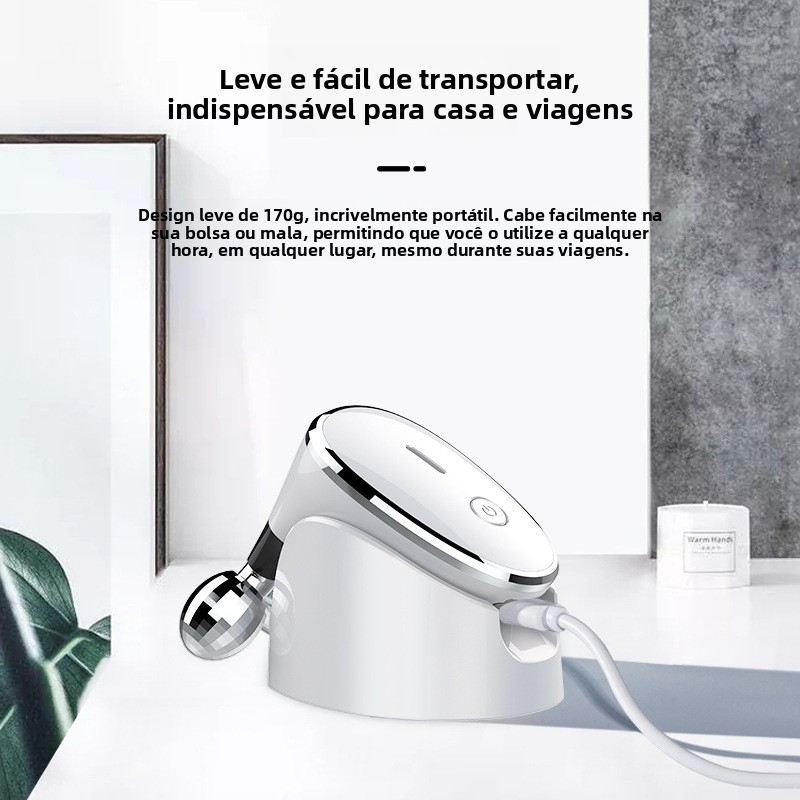 Portátil Beleza Pele Firmeza Pescoço Led Vibração Fóton Levanta A Anti-Rugas Remover Massageador