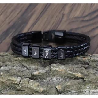 Nome Personalizado Pulseira Masculina Presente Especial Para Marido Pai Ele Nomes Personalizados Homem Frisado em Oferta na Shopee