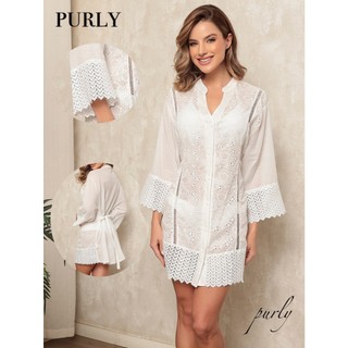 Camisa-vestido com cintura,Vestido Bohemiano com Recorte V e Toque de Renda no Estilo Praia.vestido decote em V.