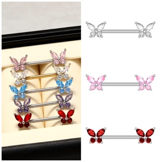 Anel De Peito sexy De Zircônia , Joia piercing De Aço Inoxidável , 1 Peça em Oferta na Shopee