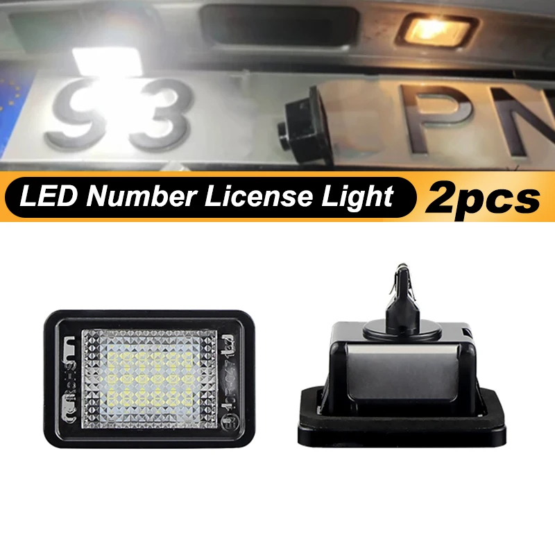 Duas luzes LED da placa de licença adequadas para carros especiais mercedes-benz adequados para mercedes-benz benz glk x