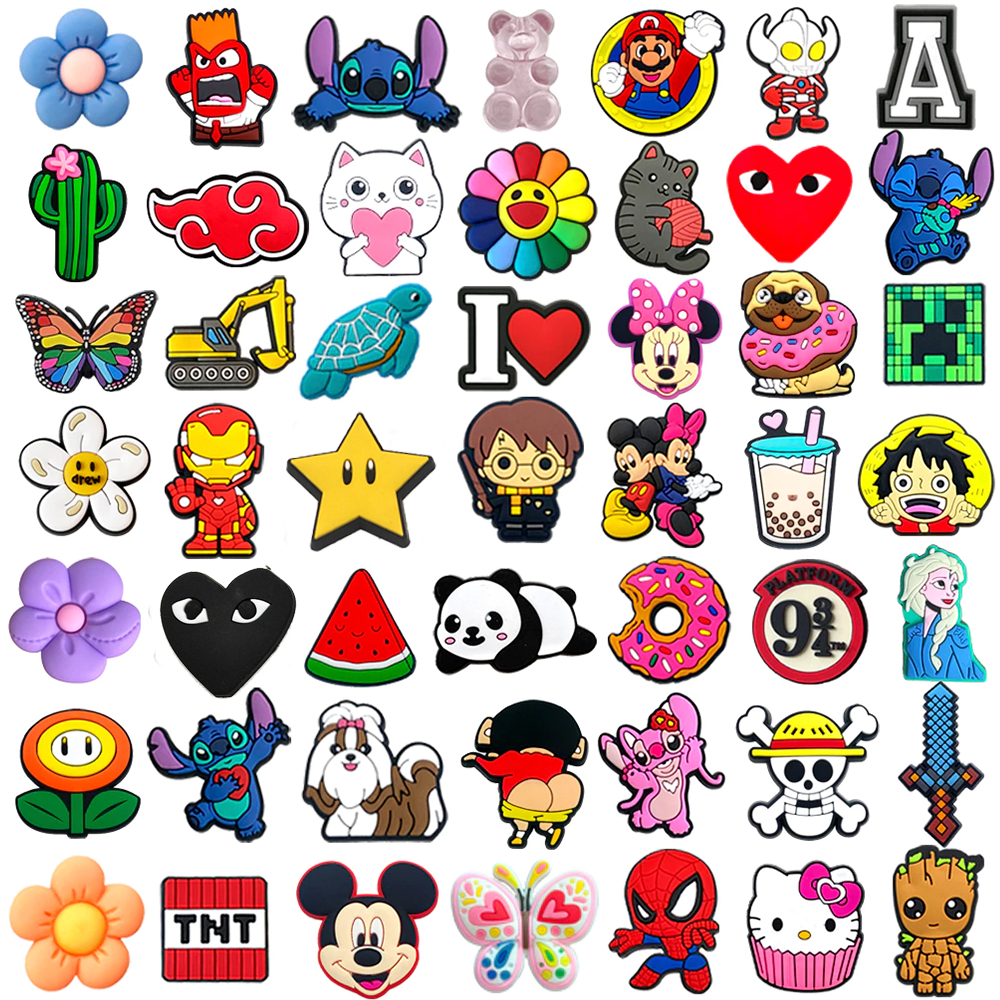 Legal Dos Desenhos Animados Personagem Bonito DIY Sapato Encantos PVC Acessório Decoração