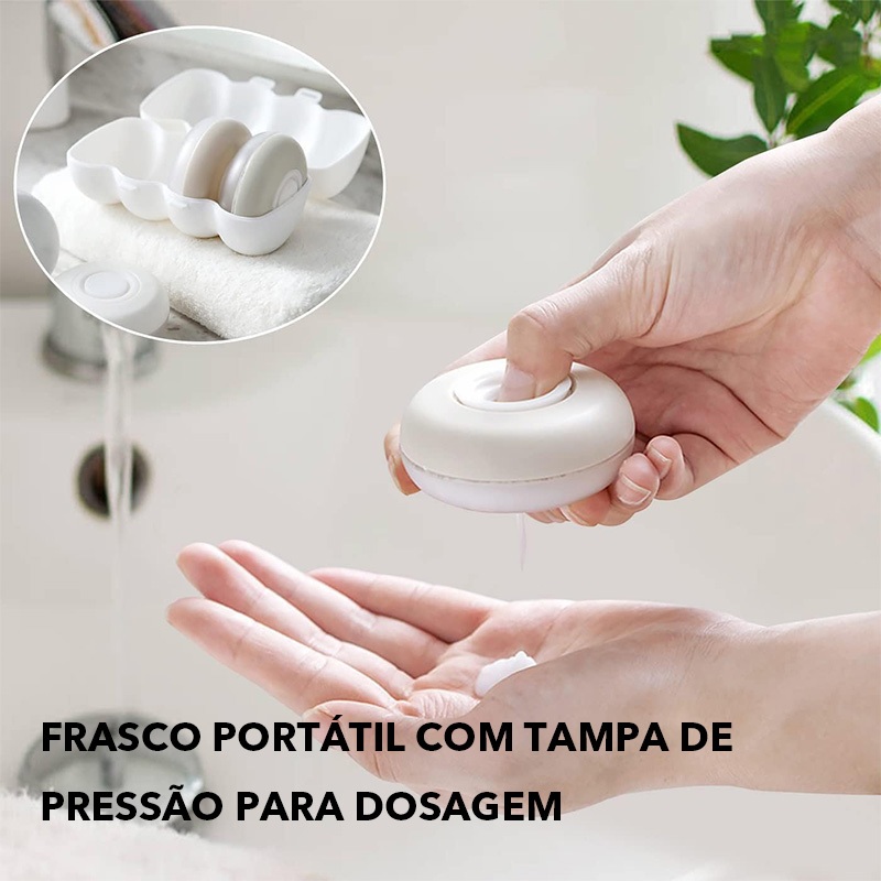 Garrafa Da Loção Com Bomba LANTONG , Vazia Portátil Do Curso Ajustou 4 Em 1 , Mini Caixa De Armazenamento