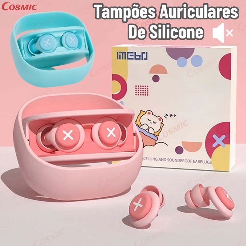 Tampões Auriculares De Silicone Isolamento Acústico Redução De Ruído Com Esponja Macia Protetor Auricular Portátil laváv em Oferta na Shopee