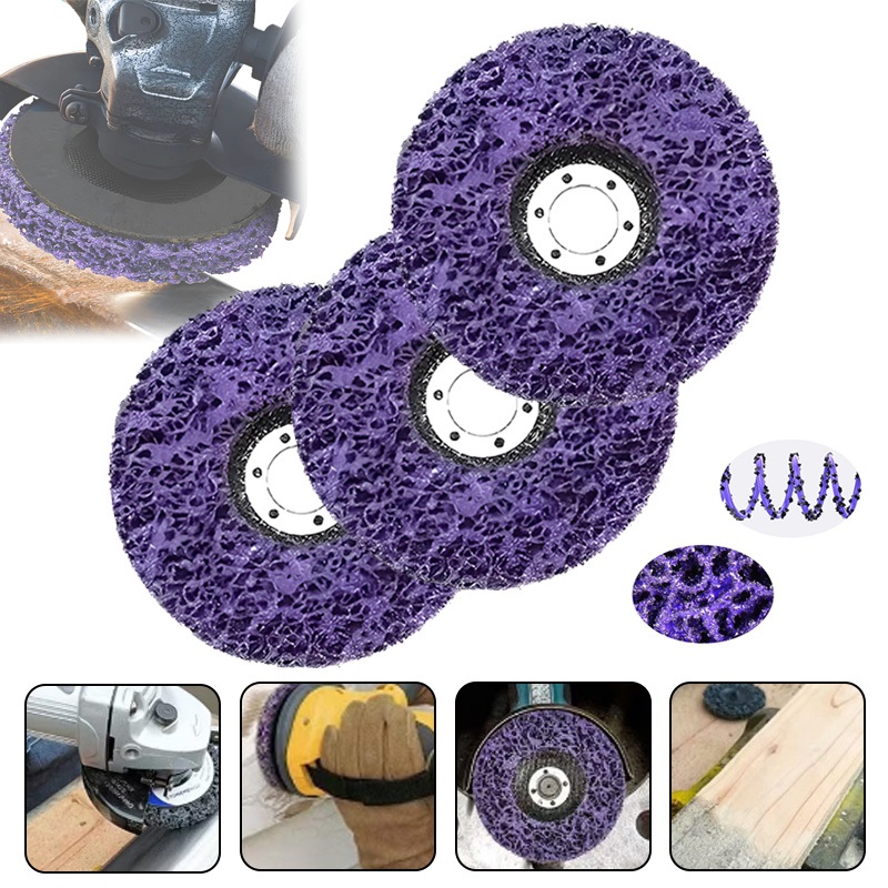 3PCS Strip Disco De Limpeza Flap remuver Removedor de tintas vernizes pintura em metal e madeira Lixadeira 115mm em Oferta na Shopee