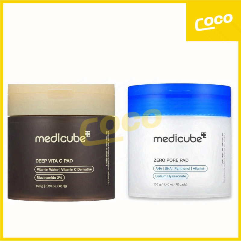 medicube zero pore pad 2.0 Para deep vita c toner pad 70sheets em Oferta na Shopee