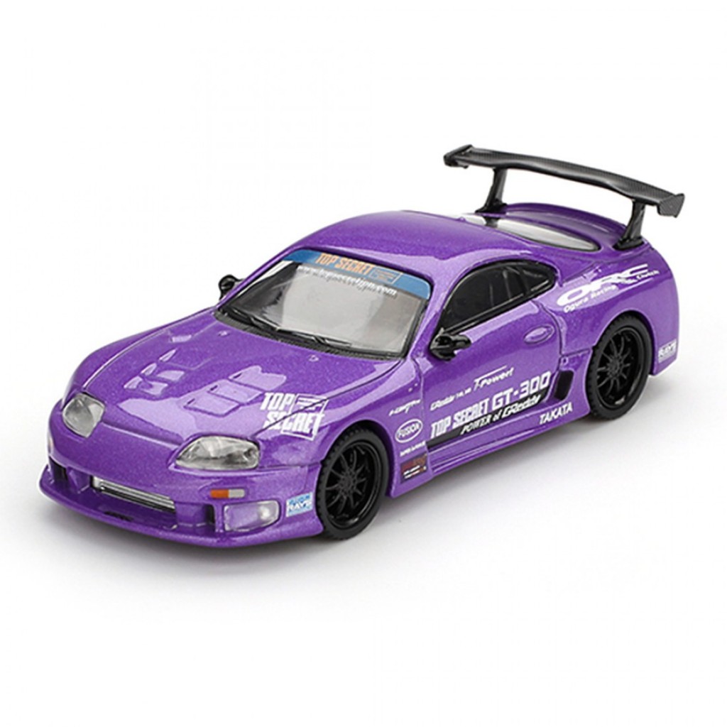 Mini GT MGT01067 1067 1/64 Toyota Supra A80 Top Secret-300 Roxo LHD Diecast Escala Modelo Carro