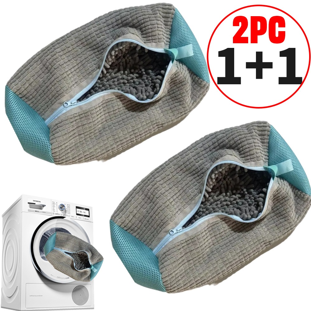 Kit 2 Saco de Lavar Tênis Sapato Malha Lavanderia Anti Deformação Saco de Lavagem Viagem Armazenamento em Oferta na Shopee