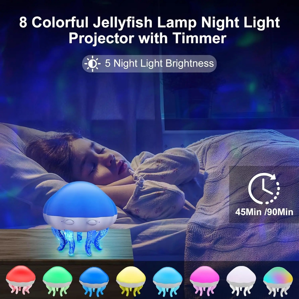 Medusa Galáxia Projetor Luz LED Night Light Para Crianças Quarto Decoração Porjectors Lâmpada Festa Criança Adulto Prese
