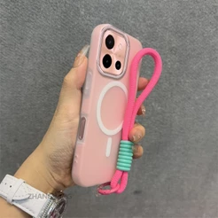 Capa Para Redmi 15C Silicone high-end Pele Sentir Caso De Telefone 2 Em 1 design Estético Com Função De Sucção Magnética