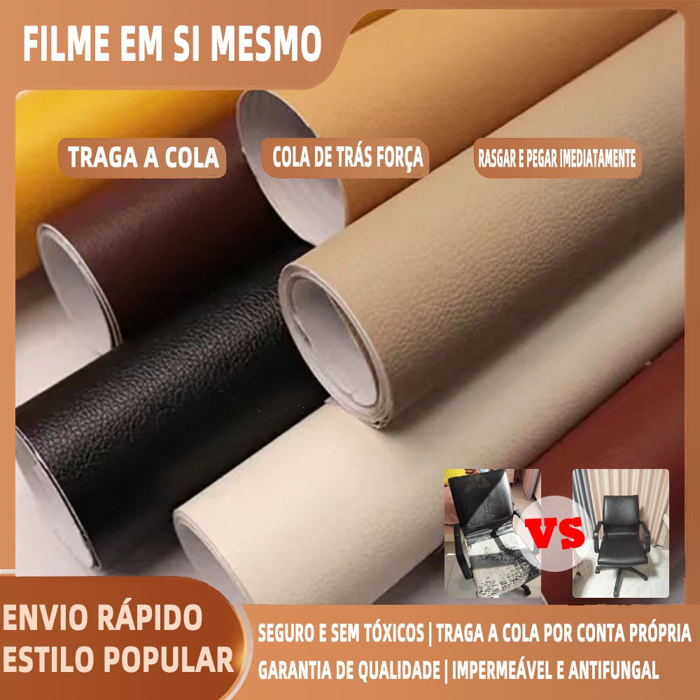 Shopee Material Superior Cola Branca Remendo De Reparo De Couro Café Bege Cinza Claro Textura Real 20x30cm