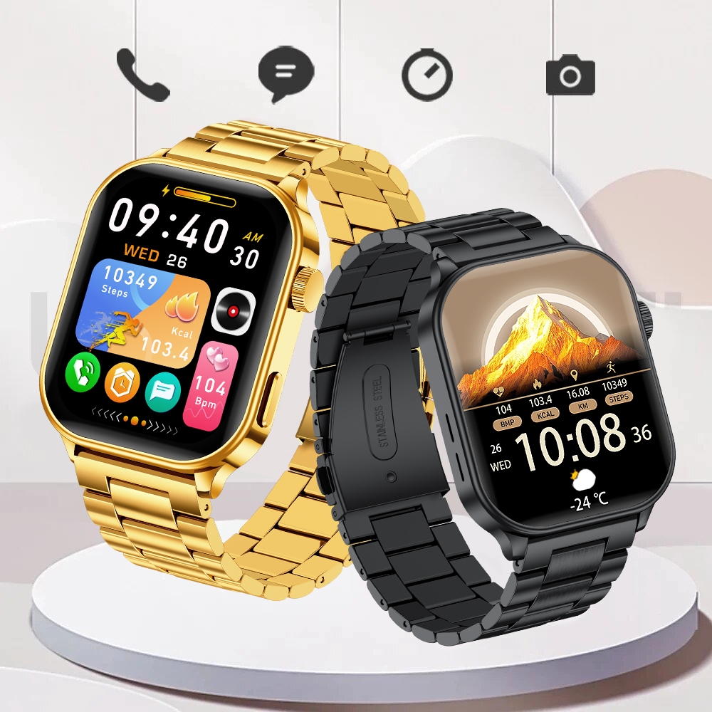 LIGE Multifuncional Smartwatch Ao Ar Livre Freqüência Cardíaca Esportes Fitness lP68 À Prova Dip68 Água 2.01 " BT Chamad