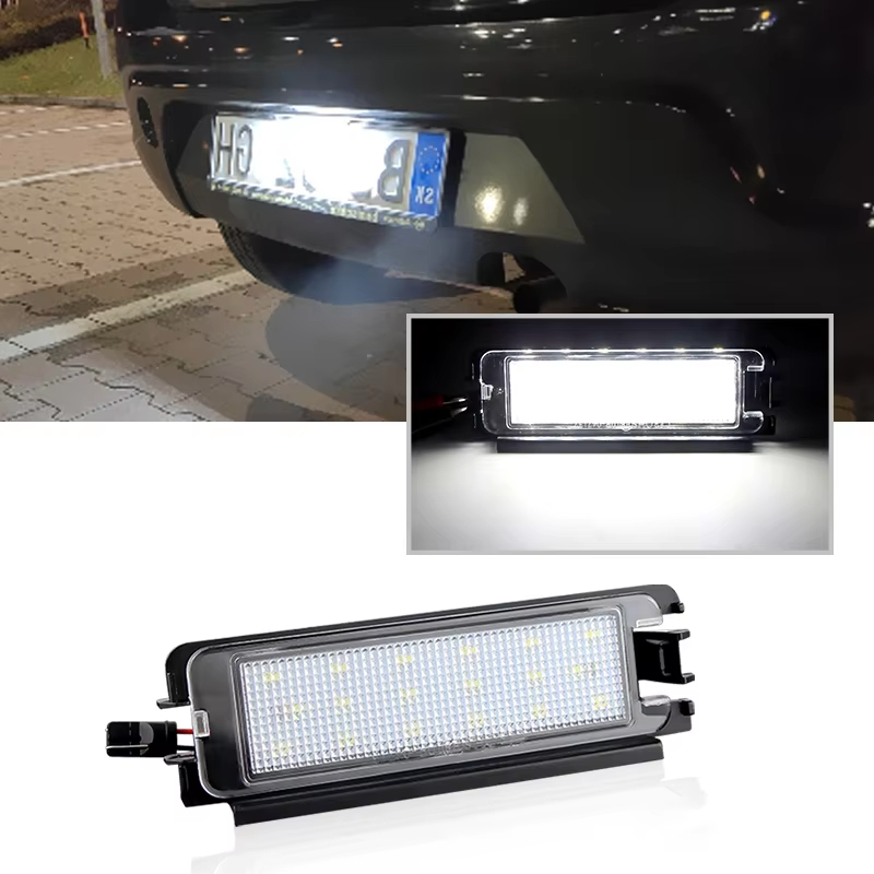 Um pacote de luz LED da placa de licença adequada para Dacia logan Sandero 2 Renault símbolo logan 2012-UP luz da placa 