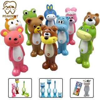 Escova De Dentes Extensível De Cerdas Macias Em Forma De animal De Desenho Animado Infantil Protege A Saúde oral Das Cri em Oferta na Shopee