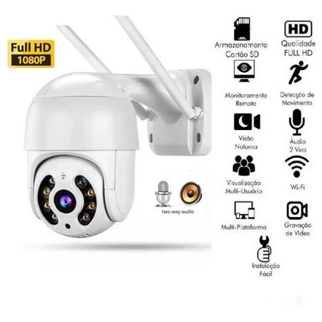 Nova Câmera De Segurança Smart WiFi Full HD-Edição À Prova D'água A8 1080P em Oferta na Shopee