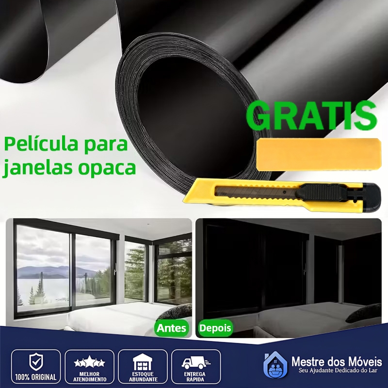 Película Preto para Vários tipos de janelas de vidro G5 50cm/75 cm × 1 a 5 metros Adequada Vários cenários