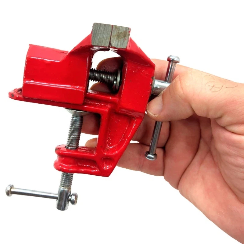 Mini Torno Morsa de Bancada com Base Fixa – Compacto e Resistente