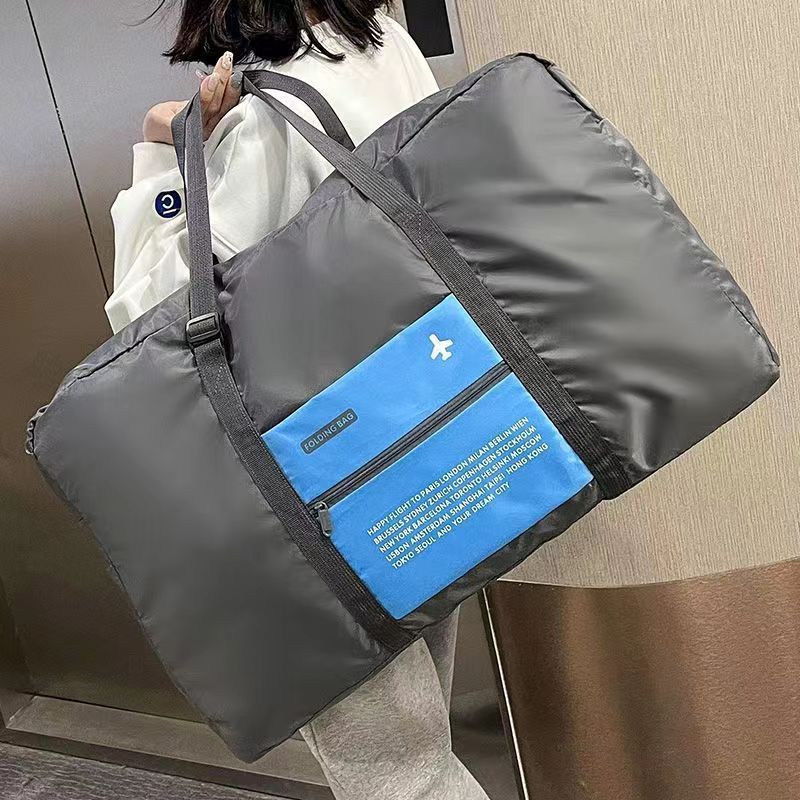 Leve + Impermeável + Organizador com Divisórias - Bolsa de Avião Dobrável de Grande Capacidade