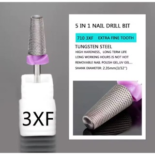 5 Em 1 Carboneto De Tungstênio Brocas Do Prego Equipamentos Da Arte Girar Moinhos Cortador Acessório Unha Polonês UV Gel em Oferta na Shopee