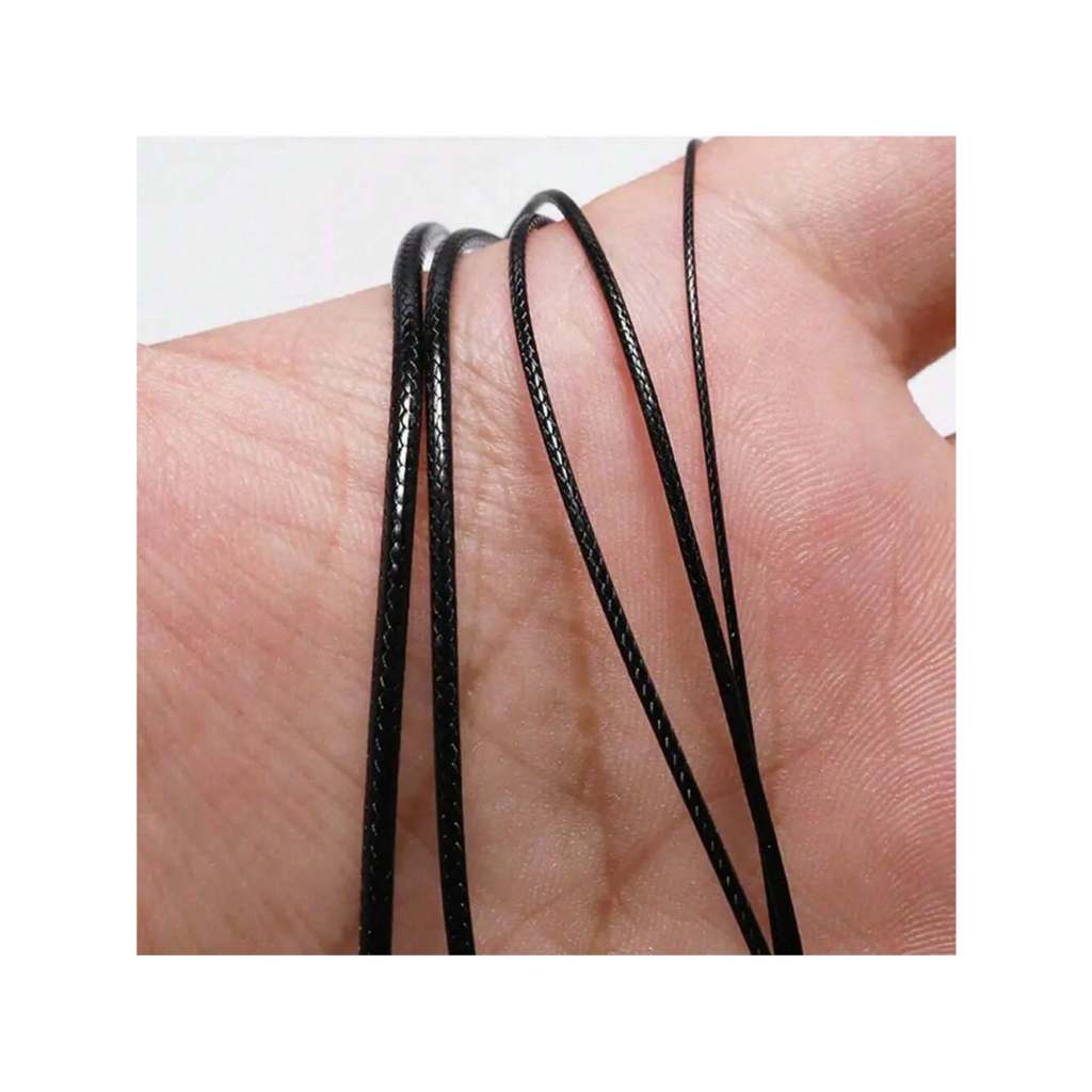 10 Metros 0.5mm-2.0mm Cordão De Couro Preto Encerado Fio De Algodão Cordas Colar Pulseiras Corda Para Fazer Jóias DIY De