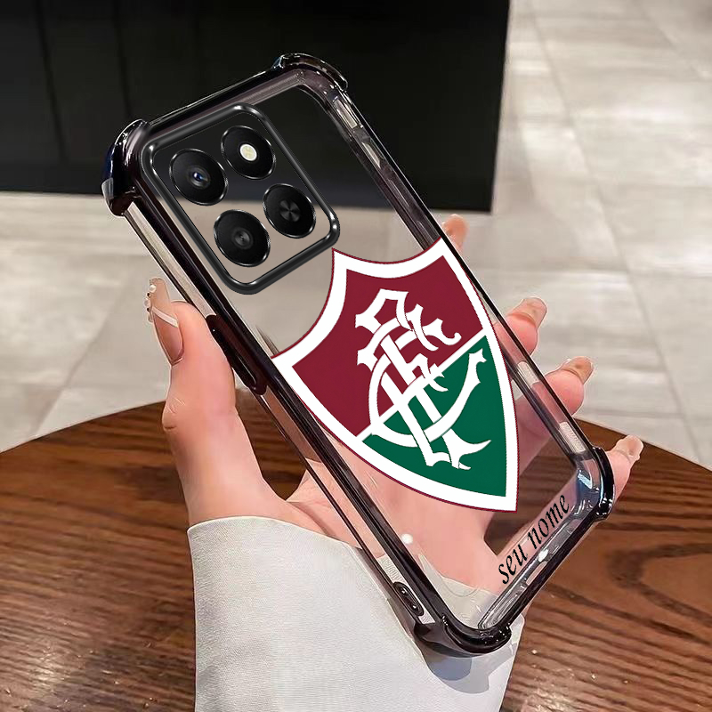 MOTO G56 G86 G15 Nome Personalizado Soft Case Fluminense Club Moldura Colorida Capa De Almofada De Ar