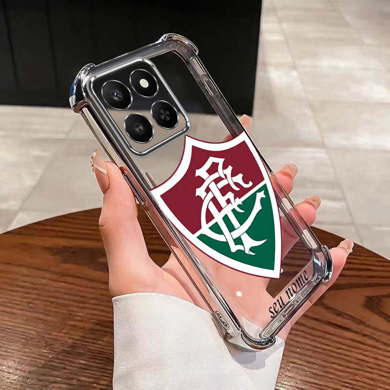 MOTO G56 G86 G75 G15 Nome Personalizado Soft Case Fluminense Club Moldura Colorida Capa De Almofada De Ar