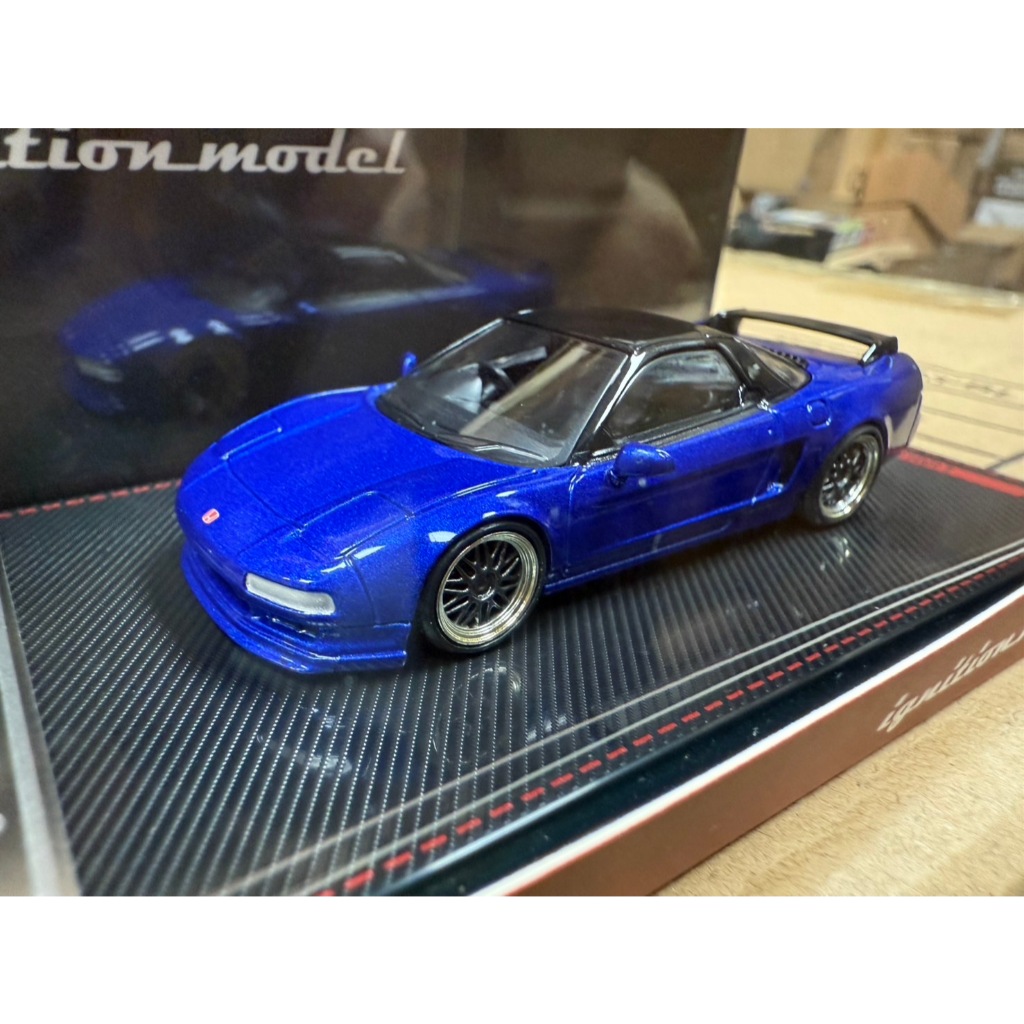 Ignição Modelo IG1943 1 : 64 Honda NSX (NA1) Azul Metálico