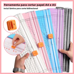 Guilhotina Máquina de corte A4 Cortador de Papel Portátil Tamanho A4 Ferramenta de Corte para Escritório