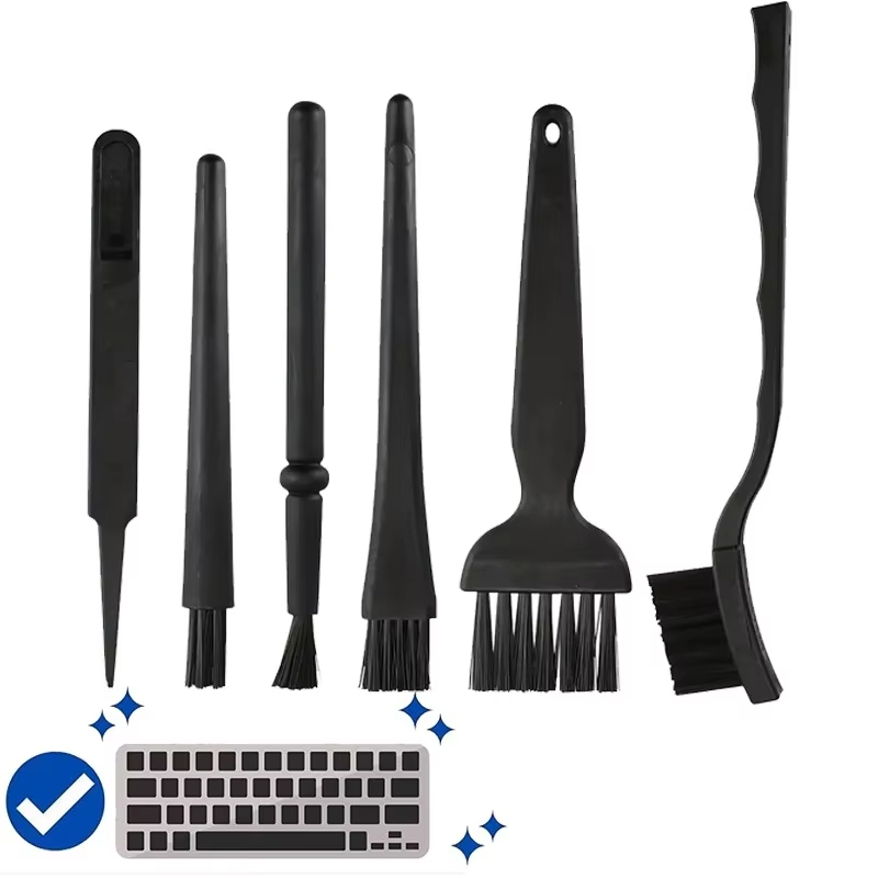 Kit De 6 Escovas/Pinças Antiestáticas Para Limpeza De Computadores , Notebooks , Placas De Circuito E Produtos Eletrônic em Oferta na Shopee