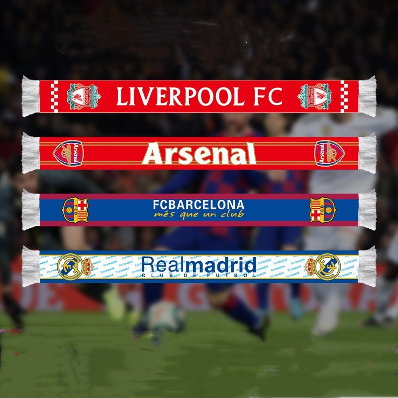 Cachecol De Clube De Futebol Fãs Lã De Algodão Decoração De Lenço