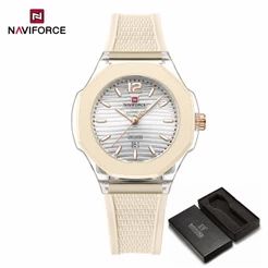 NAVIFORCE 6109 Relógio Feminino À Prova D'água Elegante Esportivo Casual