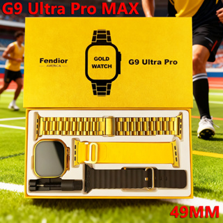 Novo G9 Ultra Pro Gold Wireless Smartwatch Bluetooth Chamada Homens Mulheres Série Esportiva PK HK9PRO/HK8PROMAX em Oferta na Shopee