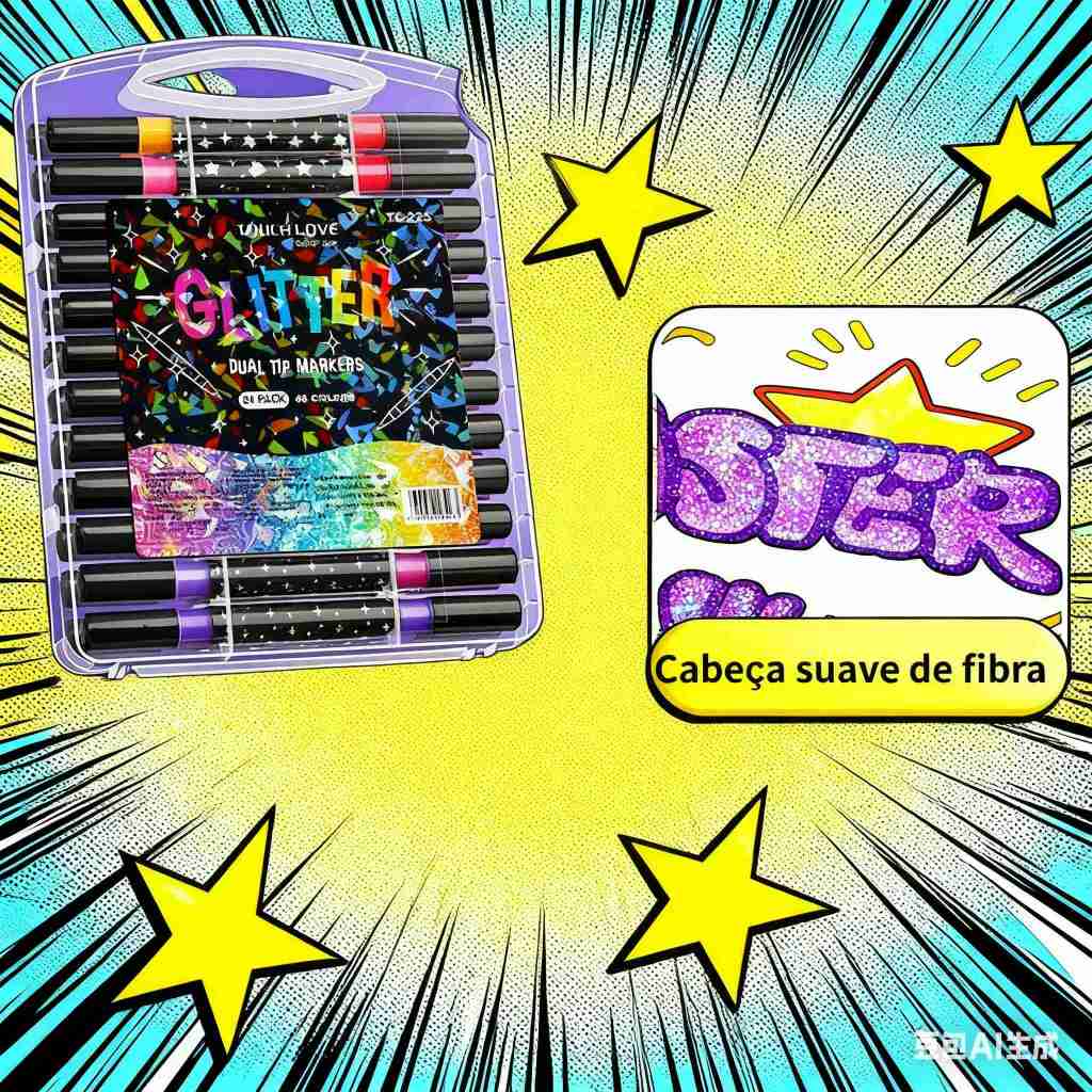 Canetas marcadoras de metal, canetas para desenho artístico escolar, 24 cores, 48 ​​cores, 72 cores, 96 cores em Oferta na Shopee