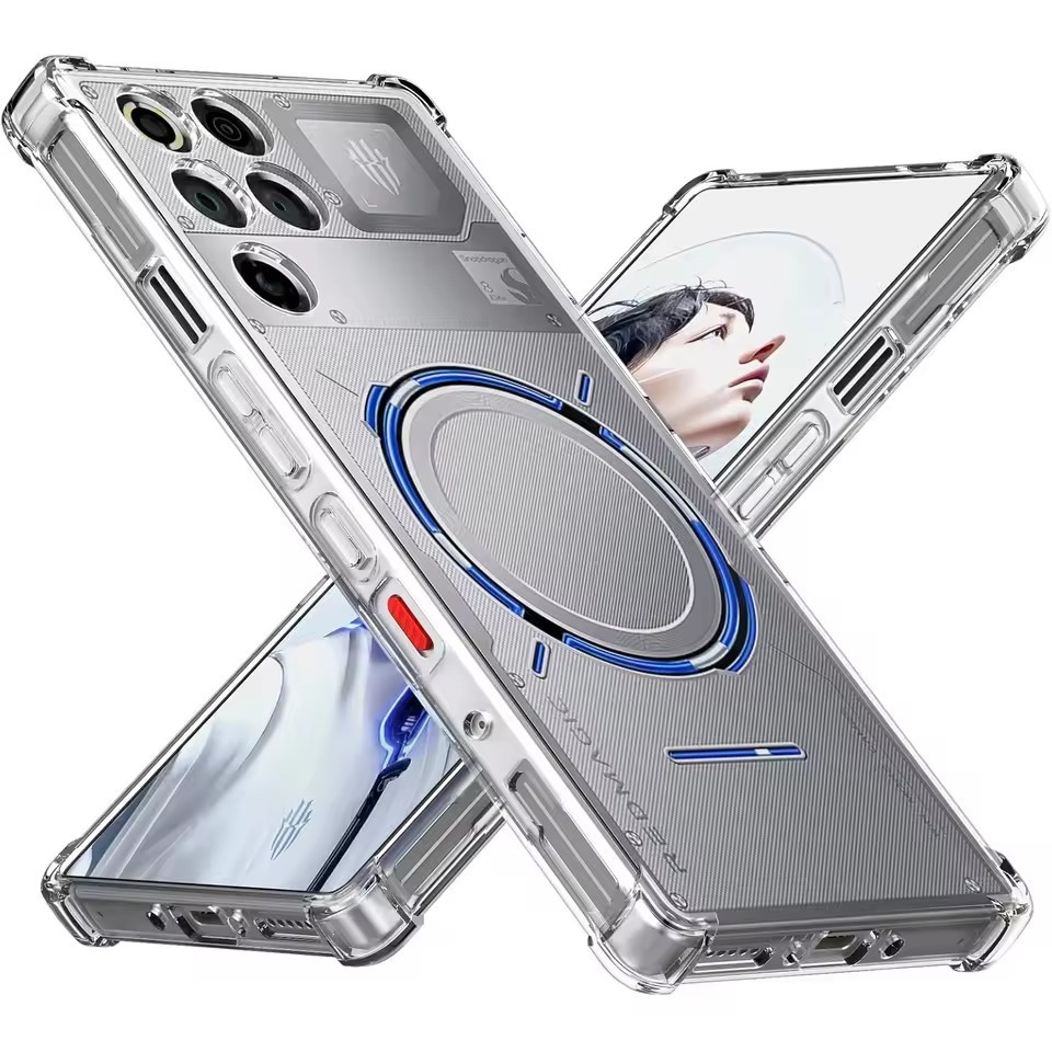 Capa Transparente Para ZTE Nubia Red Magic 11 Pro 10 9 9S 8 8S 7 6 10S Plus + Almofada De Ar Airbag À Prova De Choque Si