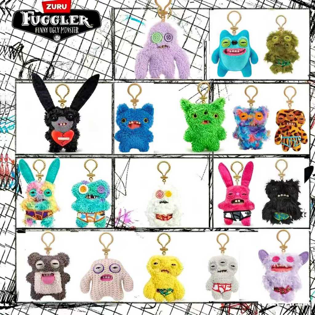 Chaveiro Fugggler Uggler Ugly Monster Series 3 4 5 Dente Monstro Boneca Bebê Feio Fofo Série De Rua Presente Fuggler De