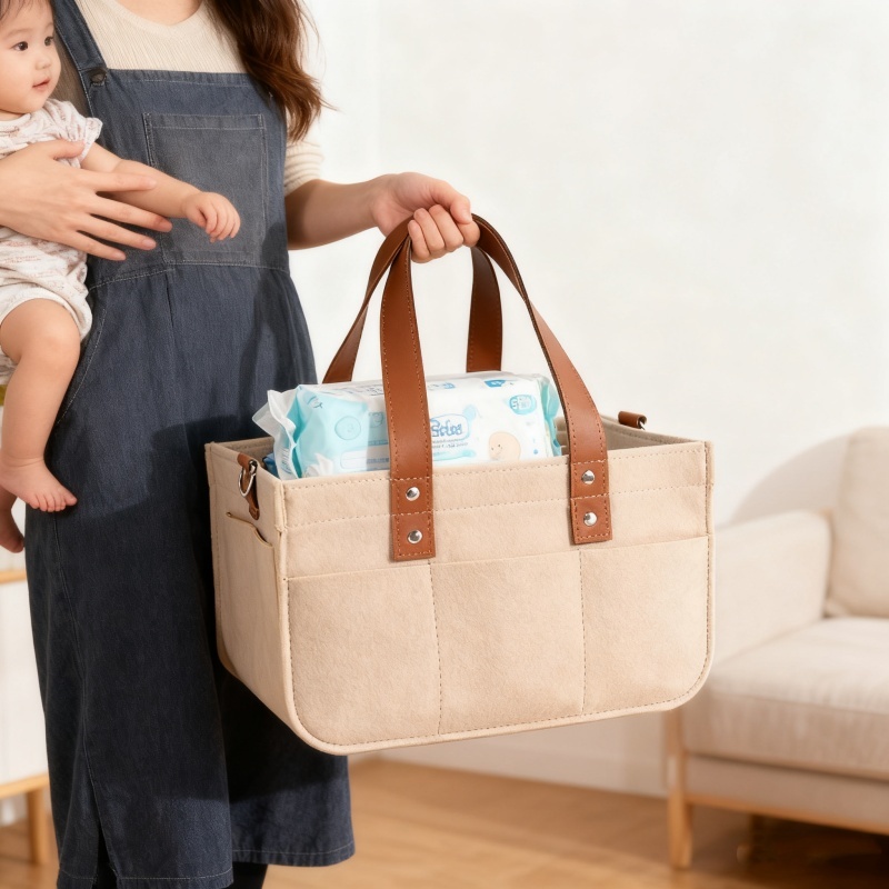 Frete Grátis! Organizador de Bolsa de Fraldas para Bebês - Adequado para Cesto de Berçário, Durável em Oferta na Shopee