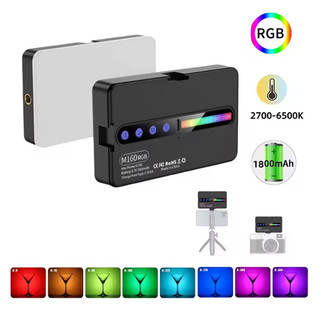 Luz de preenchimento e luz quente para fotografia LED RGB 2700k-6500k Luz fotográfica profissional portátil recarregável