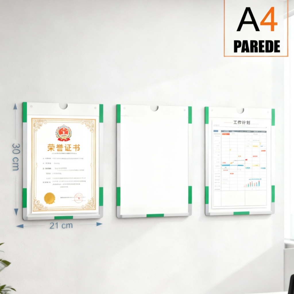 Placa de exibição acrílica A4 Aviso Folha de Aviso Papel Informações Organizador Etiqueta de Escritório em Oferta na Shopee