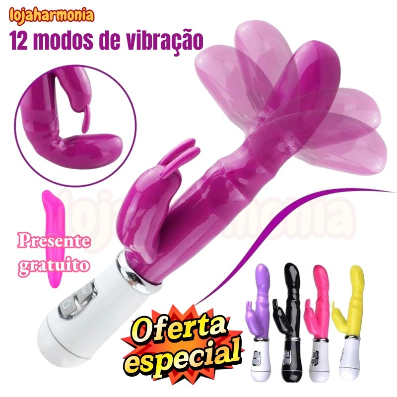 Vibrador Masturbador Feminino Recarregável Ponto G Com Estimulador De Clitóris vibradores femenino