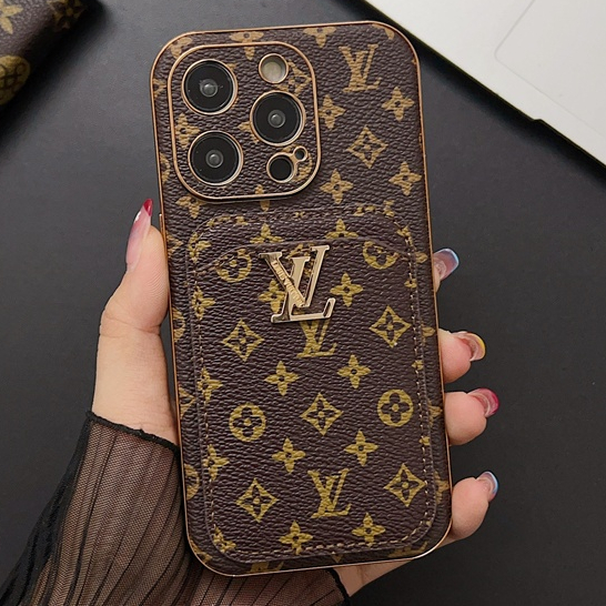 Capa De Cartão De Couro De Luxo Da Marca Chao Para iPhone 17 16 15 14 13 12 11 Pro Max À Prova De Choque em Oferta na Shopee