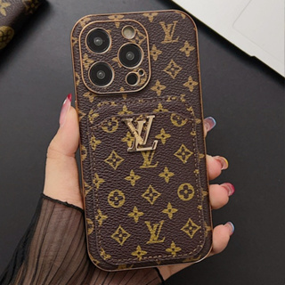 Capa De Cartão De Couro De Luxo Da Marca Chao Para iPhone 17 16 15 14 13 12 11 Pro Max À Prova De Choque em Oferta na Shopee