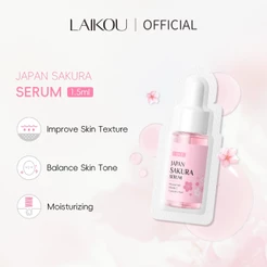 LAIKOU 1,5ml Sakura Whitening Facial Serum Sachet Soro Branqueador Rugas Suaves Para Cuidados Com A Pele Dullness
