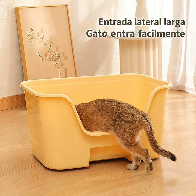 Caixa de Areia Mini para Gatinhos - Semiaberta 30x30x15cm com Bordas Baixas para Fácil Acesso