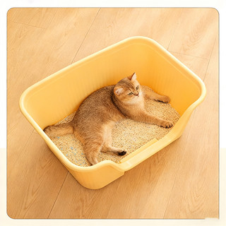 Caixa De Areia Para Gatinhos Pequenos-Meia Capa Compacta , Fácil De Limpar