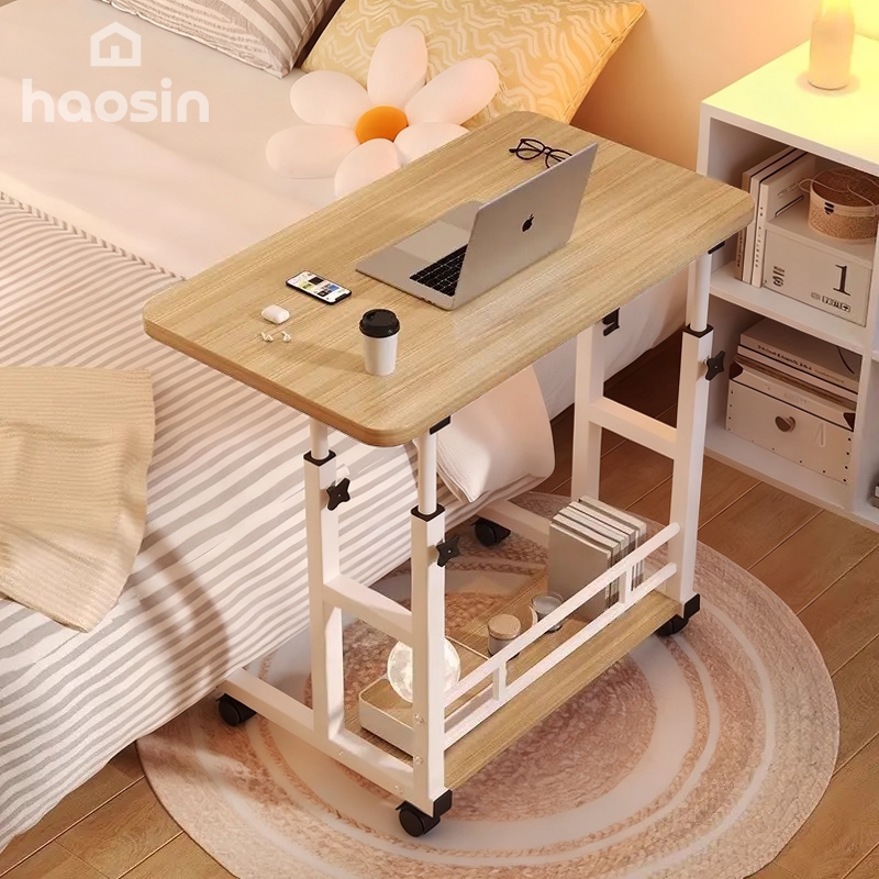 Mesa Notebook Ergonômica Multiuso Altura Regulável Rodinhas Mesa Escrivaninha para Cama Sofá Ajustes