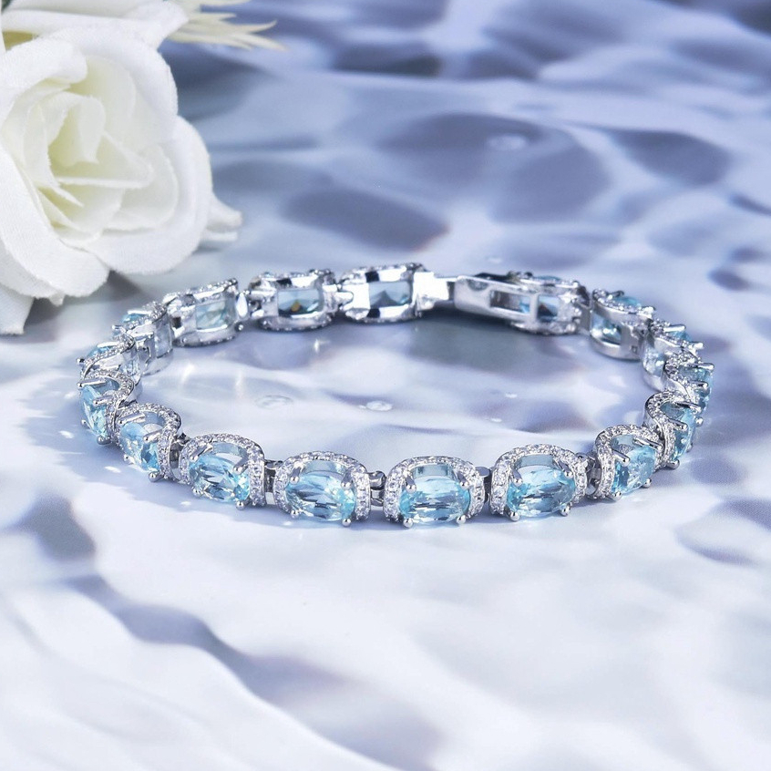 Adequado para meninas anel de prata azul bonito moda acessórios retrô estilo chinês presentes de dia dos namorados para — imagem 2 de 2