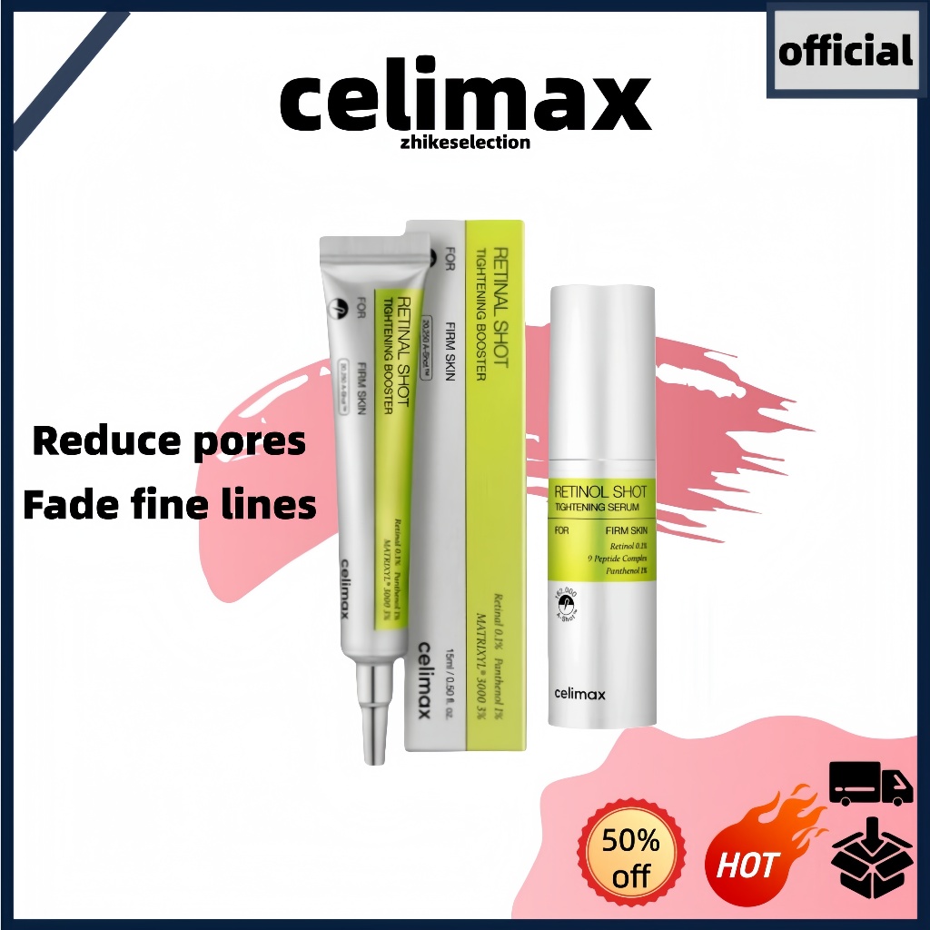 4.4 [CELIMAX] O Conjunto VITA-A (RETINAL SHOT TIGHTENING BOOSTER 15ml + Soro De Aperto RETINOL 30mL)