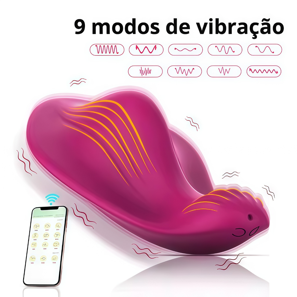 Vibrador Feminino de Calcinha Ultrafino · Controle por APP Sem Fio Silencioso · Uso Discreto