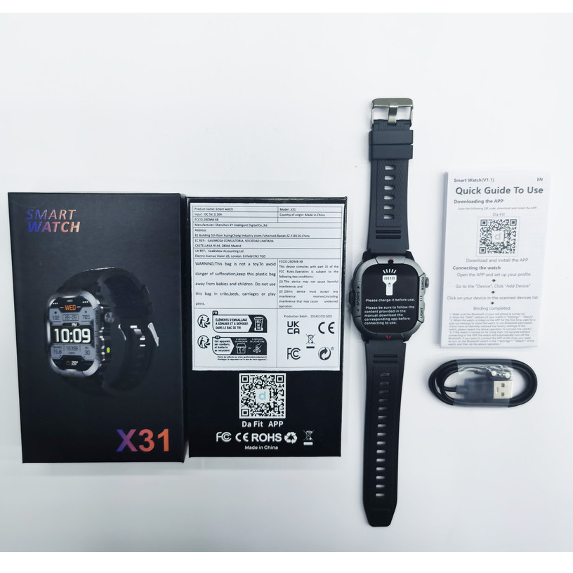 Relógio Inteligente X31 Ultra Série 2.01 Polegada Tela Cheia Super Relógio Inteligente Esportes Sem Fio Ip68 À — R$ 85,61 em Shopee, 50% OFF